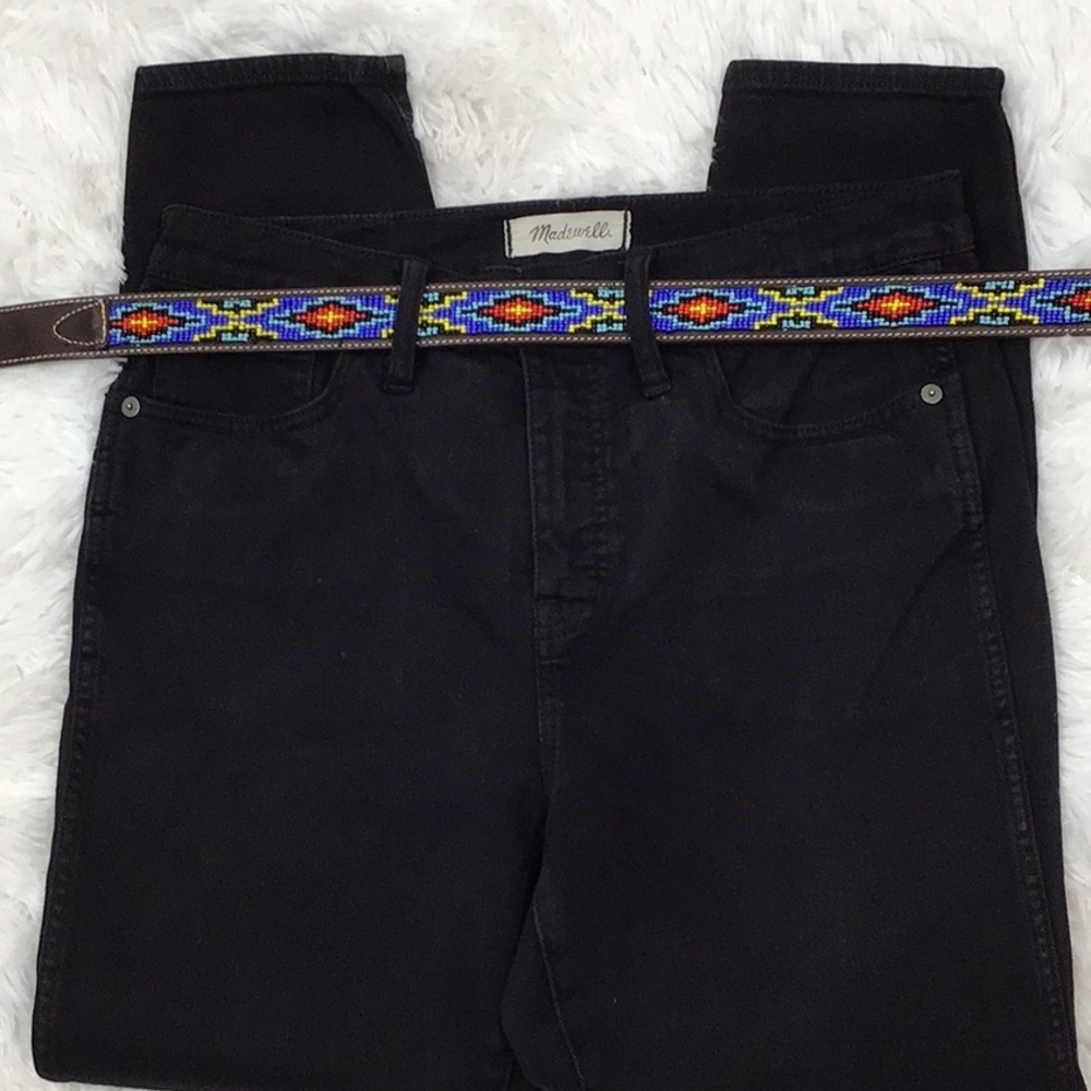 Madewell black 10” high rise skinny jeans 29